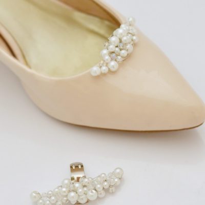 Dodatki ślubneKlipsy do butów perełki z kryształkami