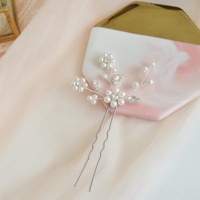 Dodatki ślubneKokówka z perłami Swarovskiego model Aria