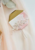 Dodatki ślubneOzdoba Ariana z perłami Swarovskiego srebrna