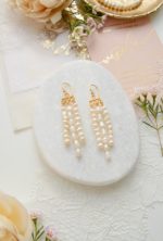KolczykiKolczyki złocone z perłami słodkowodnymi model Denton