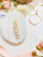 Dodatki ślubneSpinka z perłami naturalnymi, słodkowodnymi model Denton